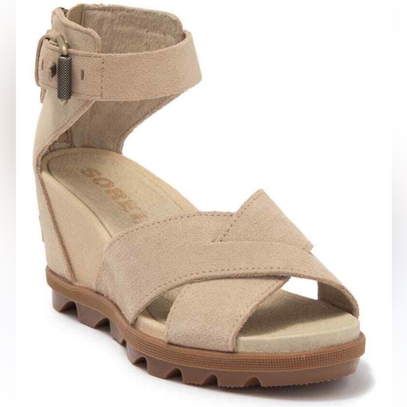 Sorel Shoes - Sorel Women's Joanie II Beige Wedge Sandal
